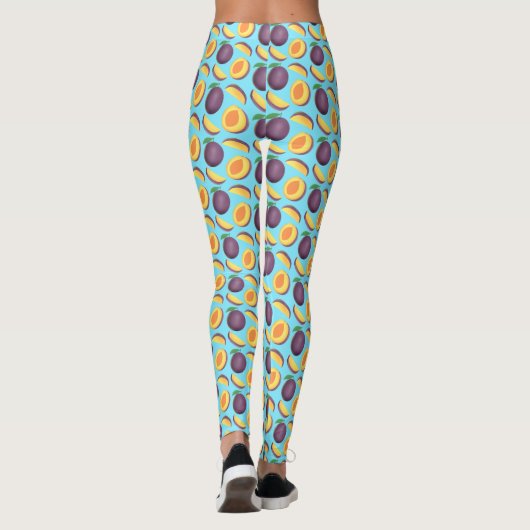 pruimenfruit leggings (Achterkant)