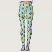 pruimenfruit leggings (Voorkant)