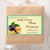 Pruimenjam of conserven II fruitinblikpot Etiket (Insitu)