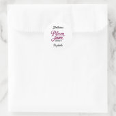 Pruimenjam Ronde Sticker (Tas)