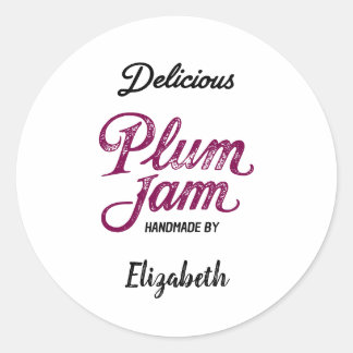 Pruimenjam Ronde Sticker