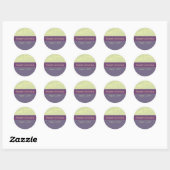 Pruimenliefde Trouwkaartzegel Ronde Sticker (Vel)