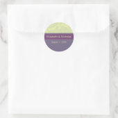 Pruimenliefde Trouwkaartzegel Ronde Sticker (Tas)