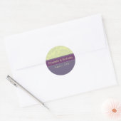 Pruimenliefde Trouwkaartzegel Ronde Sticker (Envelop)