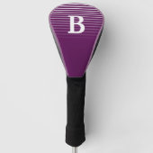 Pruimenperfectie - Elegant Monogram - Golfheadcover (Voorkant)