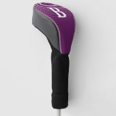Pruimenperfectie - Elegant Monogram - Golfheadcover (Schuin)