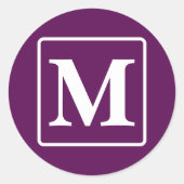 Pruimenperfectie - Monogram Sticker (Voorkant)