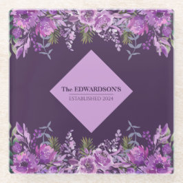 Pruimenperfectie: Tuinglamour Glazen Onderzetter