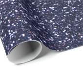 Pruimenpurpke en marineblauwe glitter cadeaupapier (Rol Hoek)