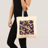 Pruimenschijfjes botanisch patroon tote bag (Voorkant (product))