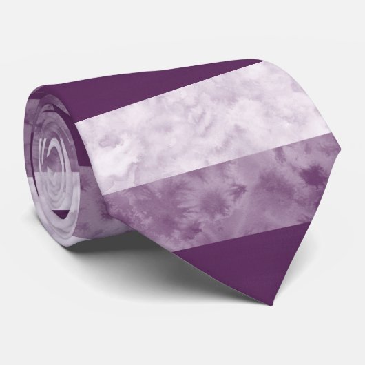 Pruimenstrepen Stropdas (Opgerold)