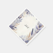 Pruimenval Zomer Lavendel Salie Bruidsdiner Servet (Hoek)