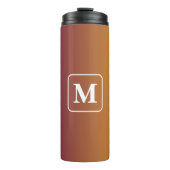 Pruimenzonsondergang - Monogramgradiënt Thermosbeker (Voorkant)