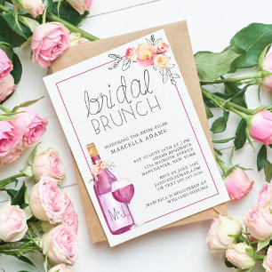 Pruimwijn Bruidsbrunch Kaart