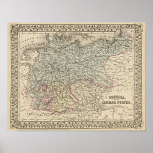 Pruisen, Duitse staten Poster