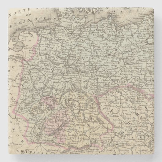 Pruisen, Duitse staten Stenen Onderzetter (Voorkant)