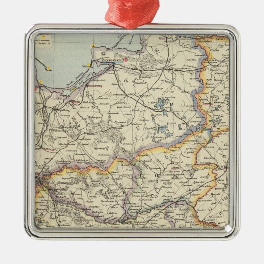 Pruisen en Polen 2 Metalen Ornament (Voorkant)