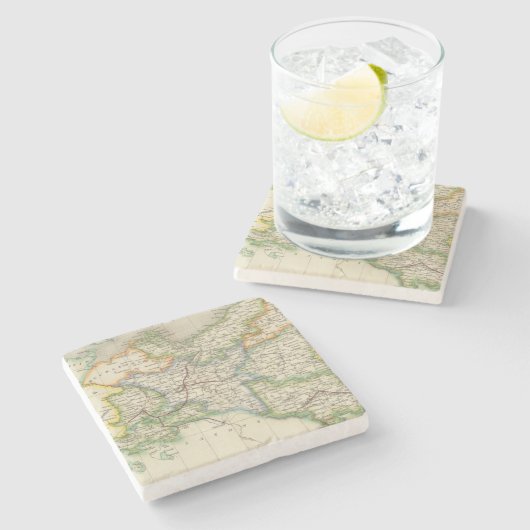 Pruisen en Polen Stenen Onderzetter (Zijkant)