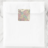 Pruisen en Saksen Vierkante Sticker (Tas)