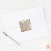 Pruisen en Saksen Vierkante Sticker (Envelop)