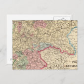 Pruisen, kaart van de Duitse staten door Mitchell (Voorkant / Achterkant)