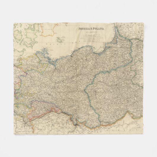 Pruisen, Polen Fleece Deken (Voorkant (Horizontaal))