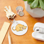 Pruisende Tabby Kat Sleutelhanger