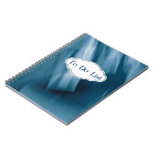 Pruisisch blauw Abstract gepersonaliseerd Notitieboek (Linkerzijde)