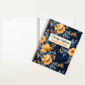 Pruisisch blauw, Sinaasappel en mosterdbloem Planner (Display)