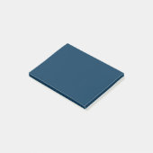 Pruisisch Blauw Stevige Kleur | Klassiek | Elegant Post-it® Notes (Schuin)