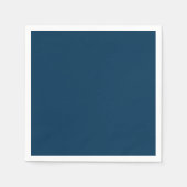 Pruisisch Blauw Stevige Kleur | Klassiek | Elegant Servet (Voorkant)