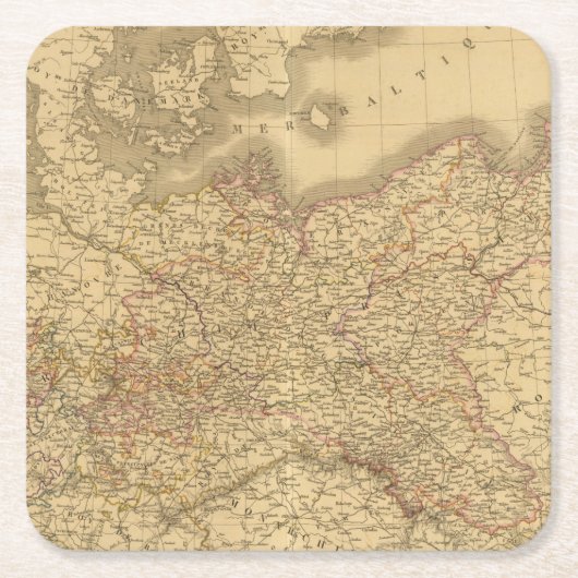 Pruisisch Rijk 2 Kartonnen Onderzetters (Voorkant)