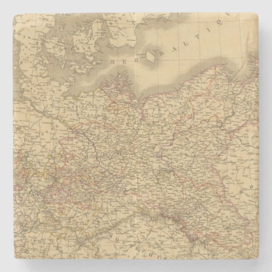 Pruisisch Rijk 2 Stenen Onderzetter (Voorkant)