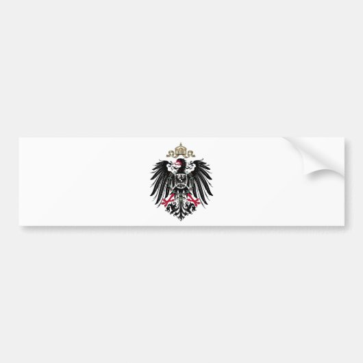 Pruisische Adelaar Bumpersticker (Voorkant)