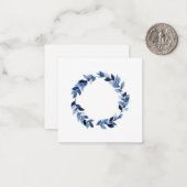 Pruisische Blauwe Krans Notecards Notitiekaartje (Voorkant / Achterkant in situ)