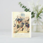 Pruisische fusiliers briefkaart (Staand voorkant)