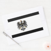 Pruisische vlag rechthoekige sticker (Envelop)