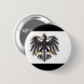 Pruisische vlaggenknop ronde button 5,7 cm (Voorkant /achterkant)
