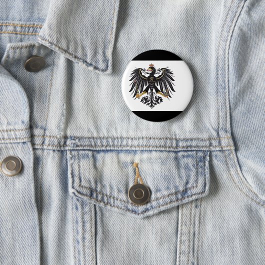 Pruisische vlaggenknop ronde button 5,7 cm (In situ)