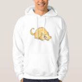 Pruisrode Tabbykat Aanvallend Hoodie (Voorkant)
