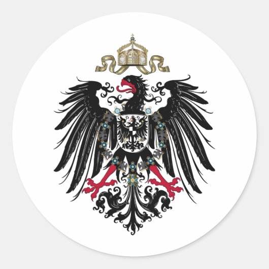 Pruisseagle Ronde Sticker (Voorkant)