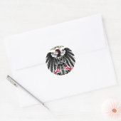 Pruisseagle Ronde Sticker (Envelop)