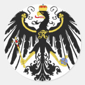 Pruisseagle Ronde Sticker (Voorkant)
