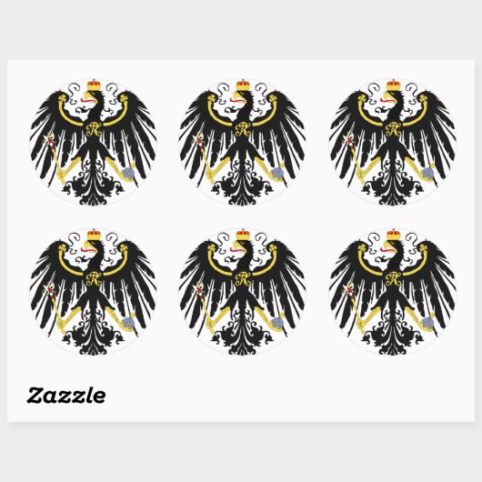 Pruisseagle Ronde Sticker (Vel)