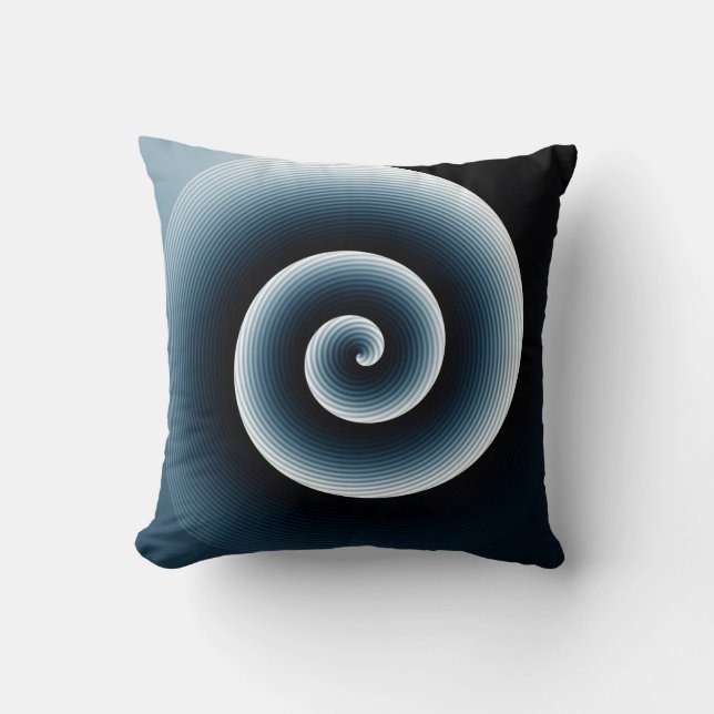 Pruissiaans Spiral Patroon Kussen (Voorkant)