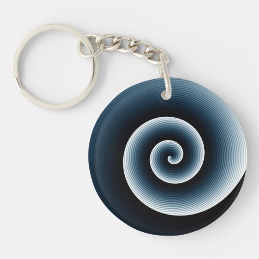 Pruissiaans Spiral Patroon Sleutelhanger (Voorkant)