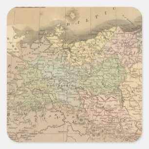 Pruisstaten Vierkante Sticker