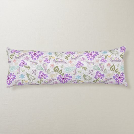 Pruitkleurige pastelpastelpatronen lichaamskussen (Achterkant)