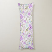 Pruitkleurige pastelpastelpatronen lichaamskussen (Achterkant (Verticaal))