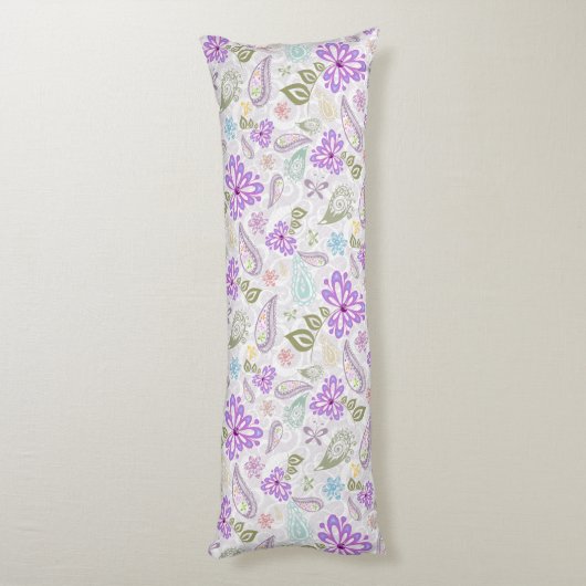 Pruitkleurige pastelpastelpatronen lichaamskussen (Achterkant (Verticaal))